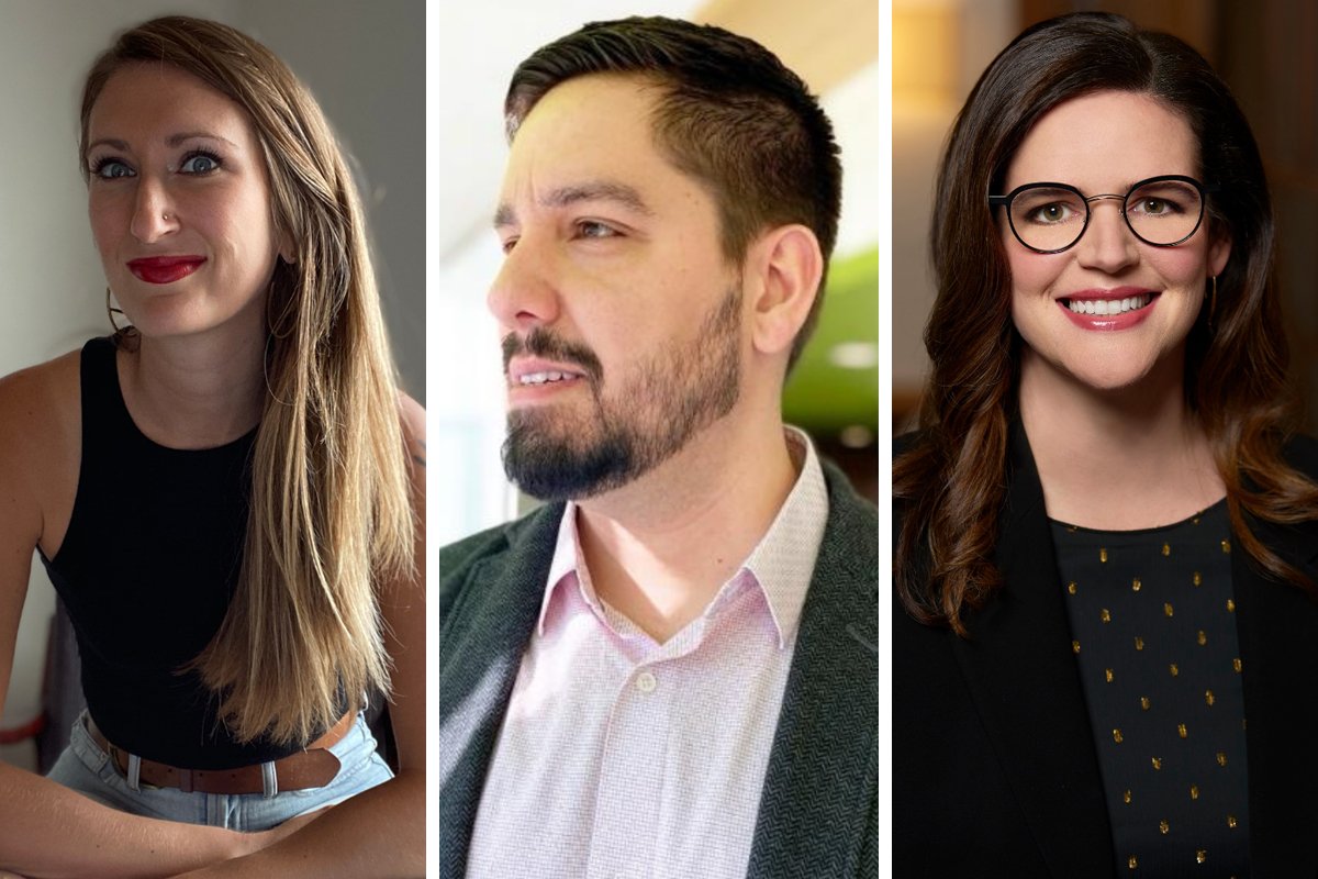 From left to right: Lisa Held, David Ortega, and Lindsay Owens.