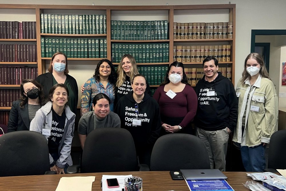 Participants at a clinic Sur Legal co-hosted with the Georgia Asylum and Immigration Network (GAIN) and Centro de los Derechos del Migrante (CDM). (Photo courtesy of Sur Legal)