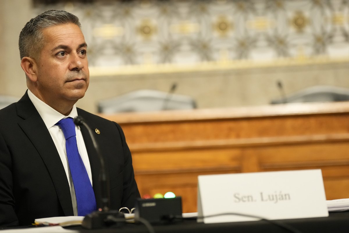 Senator Ben Ray Luján (D-New Mexico) during a Senate hearing on proposed cuts to SNAP.